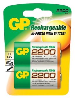 Akumulátor GP 2200 mAh D NiMH