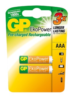 Batéria GP EkoPower 630 mAh AAA NiMH